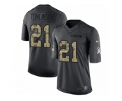 Men's Nike Los Angeles Chargers #21 LaDainian Tomlinson Limited Black 2016 Salute to Service NFL Jersey