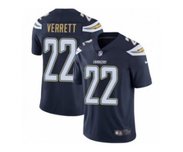 Men's Nike Los Angeles Chargers #22 Jason Verrett Vapor Untouchable Limited Navy Blue Team Color NFL Jersey