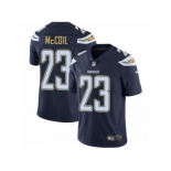 Men's Nike Los Angeles Chargers #23 Dexter McCoil Vapor Untouchable Limited Navy Blue Team Color NFL Jersey