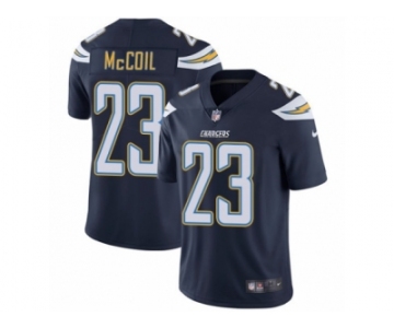 Men's Nike Los Angeles Chargers #23 Dexter McCoil Vapor Untouchable Limited Navy Blue Team Color NFL Jersey