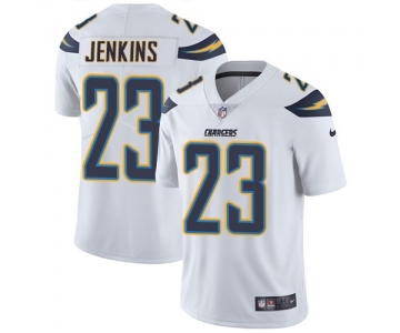 Men's Nike Los Angeles Chargers #23 Rayshawn Jenkins White Vapor Untouchable Limited Player NFL Jersey