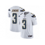 Men's Nike Los Angeles Chargers #3 Rayshawn Jenkins White Vapor Untouchable Limited Player NFL Jersey