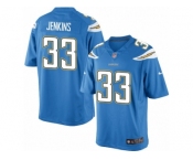 Men's Nike Los Angeles Chargers #33 Rayshawn Jenkins Limited Electric Blue Alternate NFL Jersey