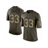 Men's Nike Los Angeles Chargers #33 Rayshawn Jenkins Limited Green Salute to Service NFL Jersey