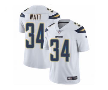 Men's Nike Los Angeles Chargers #34 Derek Watt Vapor Untouchable Limited White NFL Jersey