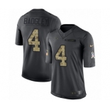 Men's Nike Los Angeles Chargers #4 Michael Badgley Limited Black 2016 Salute to Service NFL Jersey