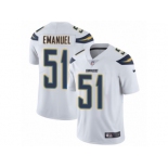 Men's Nike Los Angeles Chargers #51 Kyle Emanuel Vapor Untouchable Limited White NFL Jersey