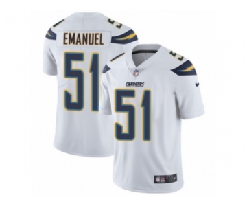 Men's Nike Los Angeles Chargers #51 Kyle Emanuel Vapor Untouchable Limited White NFL Jersey