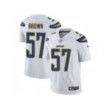 Men's Nike Los Angeles Chargers #57 Jatavis Brown Vapor Untouchable Limited White NFL Jersey