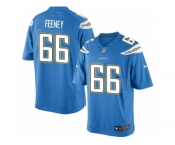 Men's Nike Los Angeles Chargers #66 Dan Feeney Limited Electric Blue Alternate NFL Jersey