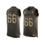 Men's Nike Los Angeles Chargers #66 Dan Feeney Limited Green Salute to Service Tank Top NFL Jersey