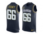 Men's Nike Los Angeles Chargers #66 Dan Feeney Limited Navy Blue Player Name & Number Tank Top NFL Jersey