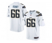 Men's Nike Los Angeles Chargers #66 Dan Feeney Limited White NFL Jersey