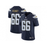 Men's Nike Los Angeles Chargers #66 Dan Feeney Vapor Untouchable Limited Navy Blue Team Color NFL Jersey