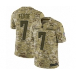 Men's Nike Los Angeles Chargers #7 Doug Flutie Limited Camo 2018 Salute to Service NFL Jersey