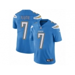 Men's Nike Los Angeles Chargers #7 Doug Flutie Vapor Untouchable Limited Electric Blue Alternate NFL Jersey