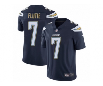 Men's Nike Los Angeles Chargers #7 Doug Flutie Vapor Untouchable Limited Navy Blue Team Color NFL Jersey