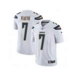 Men's Nike Los Angeles Chargers #7 Doug Flutie Vapor Untouchable Limited White NFL Jersey