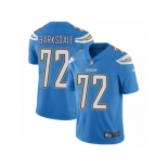 Men's Nike Los Angeles Chargers #72 Joe Barksdale Vapor Untouchable Limited Electric Blue Alternate NFL Jersey