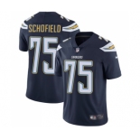 Men's Nike Los Angeles Chargers #75 Michael Schofield Navy Blue Team Color Vapor Untouchable Limited Player NFL Jersey