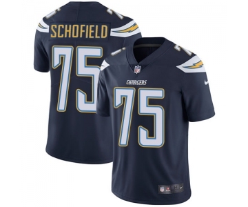 Men's Nike Los Angeles Chargers #75 Michael Schofield Navy Blue Team Color Vapor Untouchable Limited Player NFL Jersey