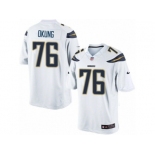 Men's Nike Los Angeles Chargers #76 Russell Okung Limited White NFL Jersey