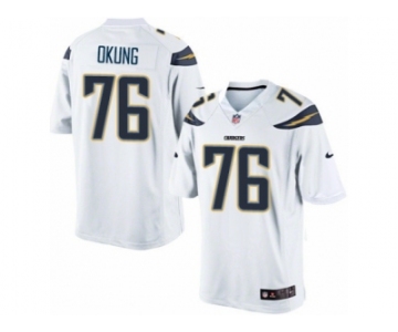 Men's Nike Los Angeles Chargers #76 Russell Okung Limited White NFL Jersey