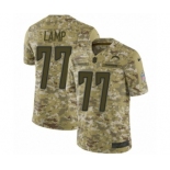 Men's Nike Los Angeles Chargers #77 Forrest Lamp Limited Camo 2018 Salute to Service NFL Jersey