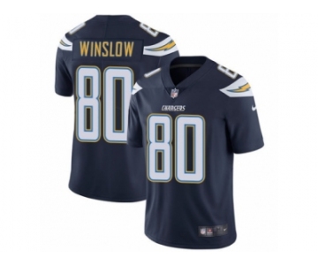 Men's Nike Los Angeles Chargers #80 Kellen Winslow Vapor Untouchable Limited Navy Blue Team Color NFL Jersey