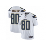 Men's Nike Los Angeles Chargers #80 Kellen Winslow Vapor Untouchable Limited White NFL Jersey