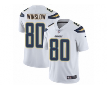 Men's Nike Los Angeles Chargers #80 Kellen Winslow Vapor Untouchable Limited White NFL Jersey