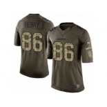 Men's Nike Los Angeles Chargers #86 Hunter Henry Limited Green Salute to Service NFL Jersey