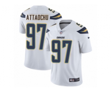 Men's Nike Los Angeles Chargers #97 Jeremiah Attaochu Vapor Untouchable Limited White NFL Jersey