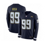 Men's Nike Los Angeles Chargers #99 Joey Bosa Limited Navy Blue Therma Long Sleeve NFL Jersey