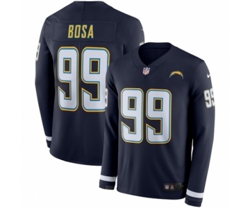 Men's Nike Los Angeles Chargers #99 Joey Bosa Limited Navy Blue Therma Long Sleeve NFL Jersey