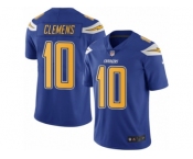 Men's Nike San Diego Chargers #10 Kellen Clemens Limited Electric Blue Rush NFL Jersey