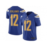 Men's Nike San Diego Chargers #12 Travis Benjamin Limited Electric Blue Rush NFL Jersey