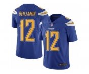 Men's Nike San Diego Chargers #12 Travis Benjamin Limited Electric Blue Rush NFL Jersey