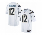 Men's Nike San Diego Chargers #12 Travis Benjamin Limited White NFL Jersey