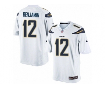 Men's Nike San Diego Chargers #12 Travis Benjamin Limited White NFL Jersey