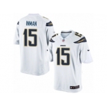 Men's Nike San Diego Chargers #15 Dontrelle Inman Limited White NFL Jersey