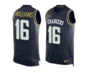 Men's Nike San Diego Chargers #16 Tyrell Williams Limited Navy Blue Player Name & Number Tank Top NFL Jersey