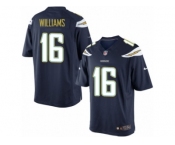 Men's Nike San Diego Chargers #16 Tyrell Williams Limited Navy Blue Team Color NFL Jersey