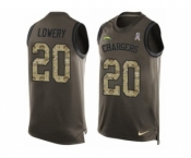 Men's Nike San Diego Chargers #20 Dwight Lowery Limited Green Salute to Service Tank Top NFL Jersey