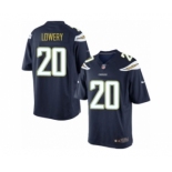 Men's Nike San Diego Chargers #20 Dwight Lowery Limited Navy Blue Team Color NFL Jersey