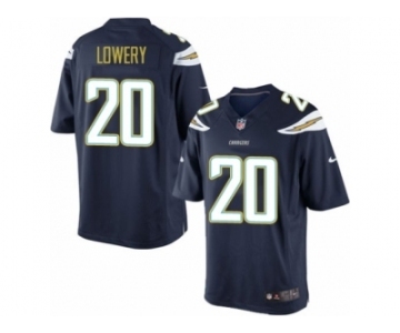 Men's Nike San Diego Chargers #20 Dwight Lowery Limited Navy Blue Team Color NFL Jersey