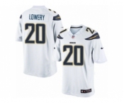 Men's Nike San Diego Chargers #20 Dwight Lowery Limited White NFL Jersey