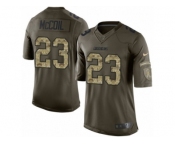 Men's Nike San Diego Chargers #23 Dexter McCoil Limited Green Salute to Service NFL Jersey