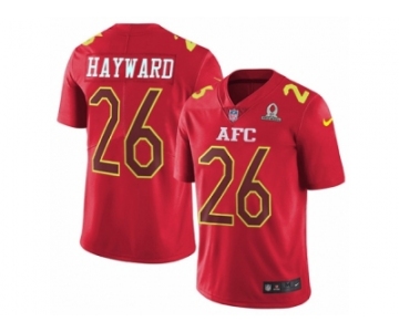 Men's Nike San Diego Chargers #26 Casey Hayward Limited Red 2017 Pro Bowl NFL Jersey