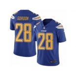 Men's Nike San Diego Chargers #28 Melvin Gordon Limited Electric Blue Rush NFL Jersey